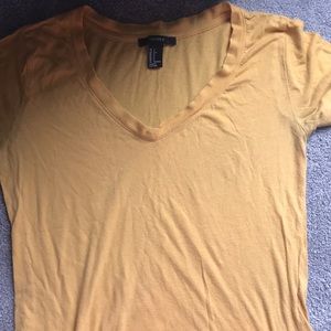 forever 21 mustard v-neck